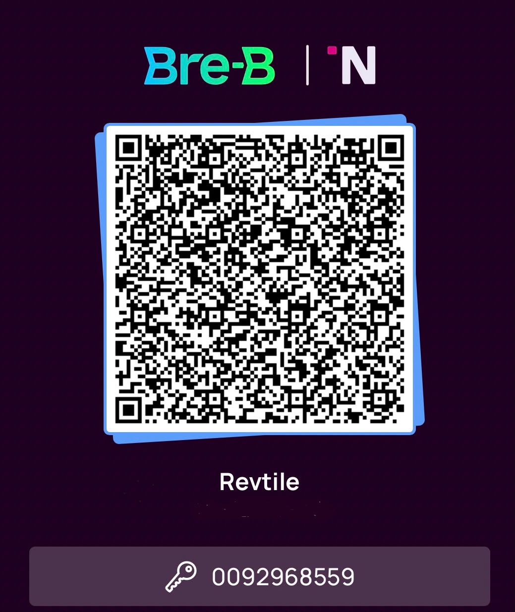 QR Bre-B de Revtile para pagar desde cualquier banco